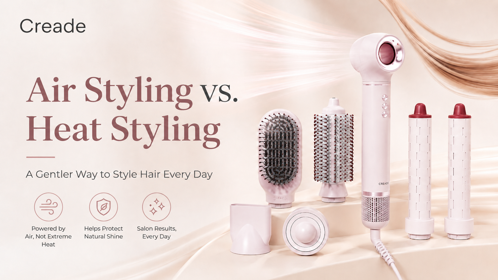 Air Styling vs. Heat Styling: A Gentler Way to Style Hair Every Day