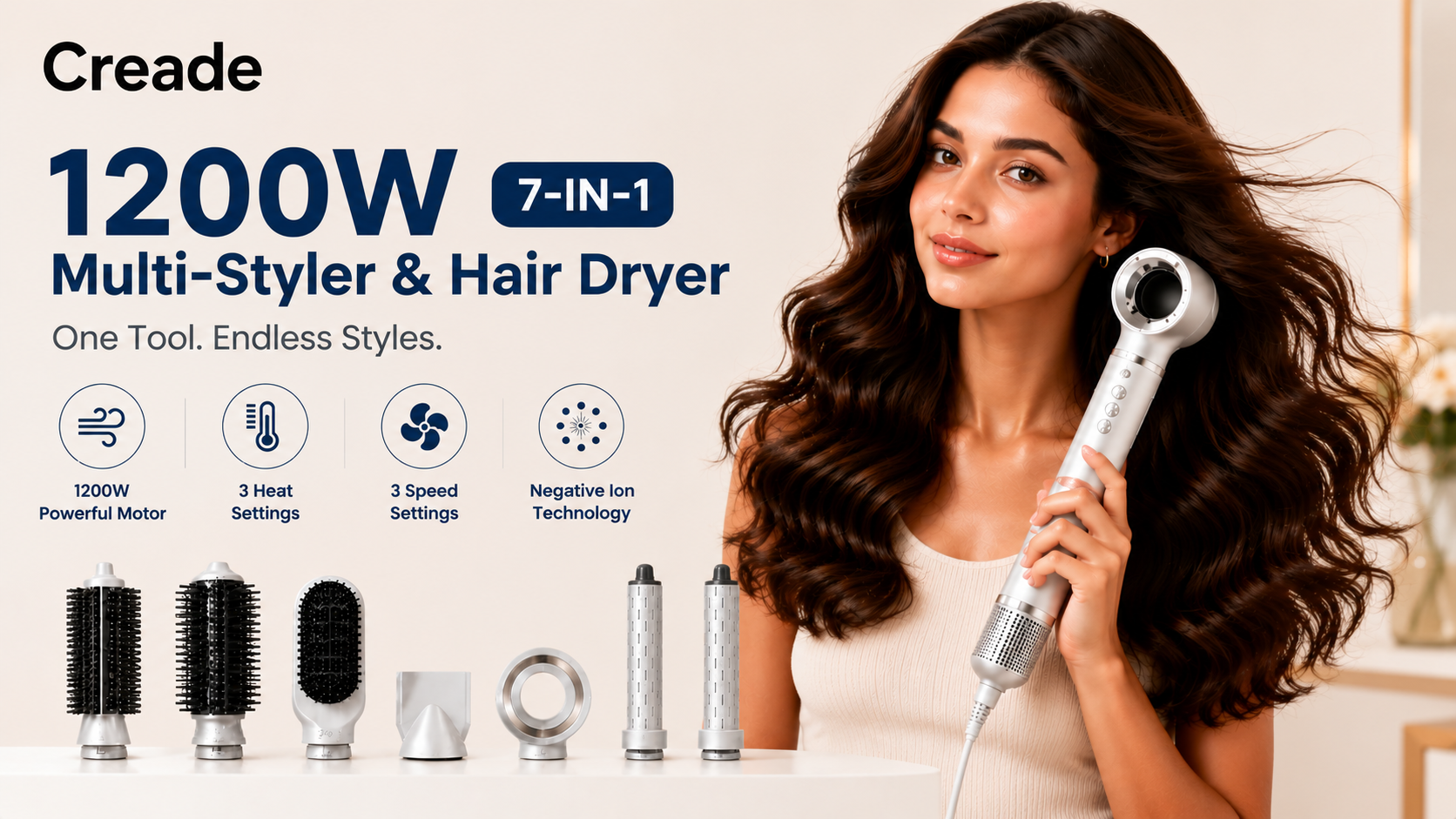 Why More Girls Are Choosing Creade 7-in-1 Hair Styler Instead of Expensive Salon Visits