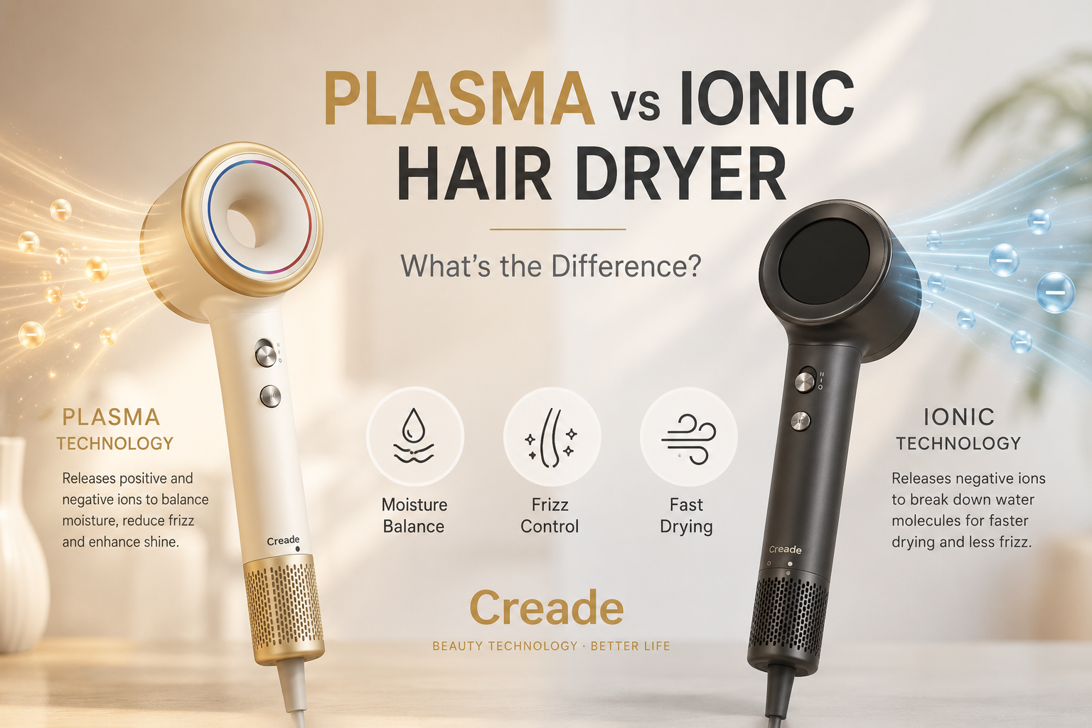 Plasma vs Ionic Hair Dryer: What’s the Difference