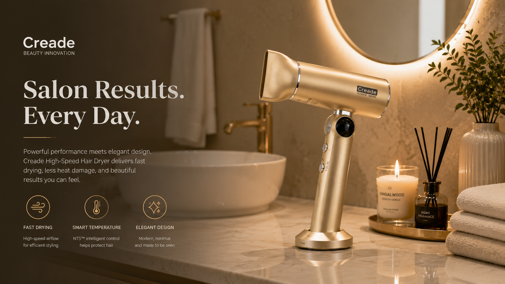 Creade Beauty | More Than a Hair Dryer. A Statement Piece.