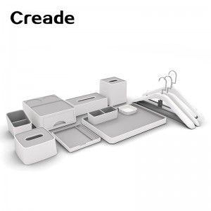 K-ZJ Tray Set Series ABS Amenities Welcome Tray Tissue Box Guestroom Accessories