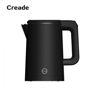 K-0106 Creade 1L 1000W Double Layer SUS 304 Cordless Electric Kettle With Retractable Cable Base