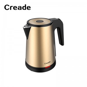 K-0107 1L Triple Layer Golden Electric Kettle