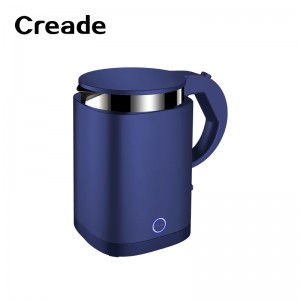 K-0801 Creade Medical Grade SUS 316 0.8L Strix Small Hotel Electric Kettle With Tray Set