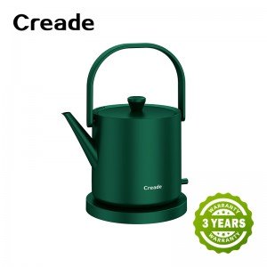 K-0806 Creade Long Sprout Vintage Stainless Steel Unique Small Single Layer Electric Kettle Tea Maker