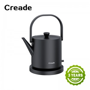 K-0806 Creade Long Sprout Vintage Stainless Steel Unique Small Single Layer Electric Kettle Tea Maker