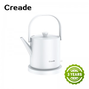 K-0806 Creade Long Sprout Vintage Stainless Steel Unique Small Single Layer Electric Kettle Tea Maker