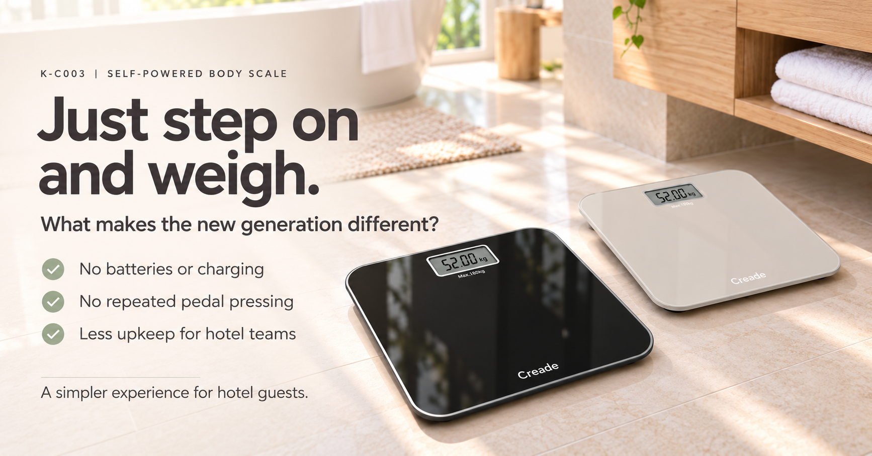 What Makes Creade’s New Self-Powered Body Scale Different?