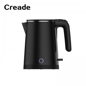 K-0105 Creade 1L Strix Double Layer Seamless Small Hotel Appliance Electric Kettle