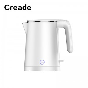 K-0105 Creade 1L Strix Double Layer Seamless Small Hotel Appliance Electric Kettle