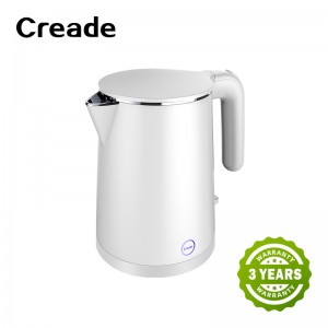 K-0105 Creade 1L Strix Double Layer Seamless Small Hotel Appliance Electric Kettle