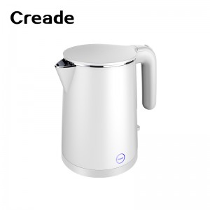 K-0105 Creade 1L Strix Double Layer Seamless Small Hotel Appliance Electric Kettle